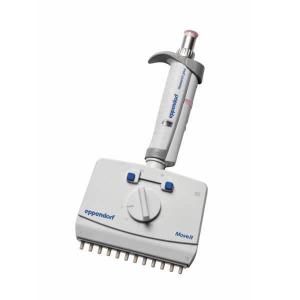 Pipety wielokanałowe Eppendorf Research® plus Move It® - k-7331 - pipeta-research-plus-move-it - 12-kanalowa - 1-20-%c2%b5l - jasnorozowy - ept-i-p-s-384 - 45-9-mm - 3125-000-125