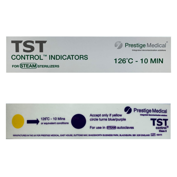 Paski testowe do autoklawu - b-6342 - paski-kontroli-sterylizacji - 126c - para-wodna - 50-szt