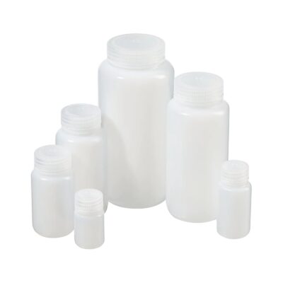 Butelki laboratoryjne z LDPE z zakrętką z PP - z szeroką szyją - poj. 30 ml - 1000 ml - Nalgene™
