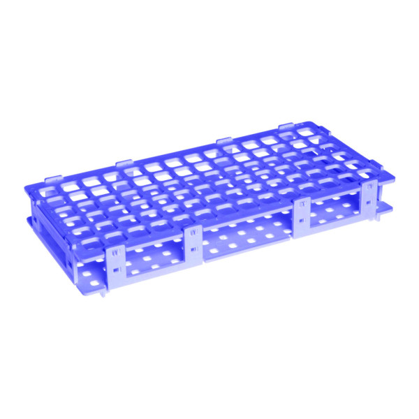Statywy Plastibrand z PP na mikroprobówki - k-6112 - statyw-plastibrand-z-pp-na-mikroprobowki - 11-mm - 8-x-16 - 128-miejsc - niebieski