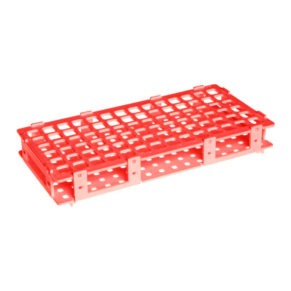 Statywy Plastibrand z PP na mikroprobówki - k-6113 - statyw-plastibrand-z-pp-na-mikroprobowki - 11-mm - 8-x-16 - 128-miejsc - czerwony