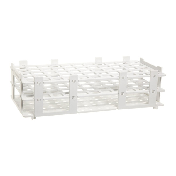 Statywy Plastibrand z PP na probówki o śr. 13-30 mm - k-6119 - statyw-plastibrand-z-pp - 16-mm - 5-x-11 - 55-miejsc - bialy