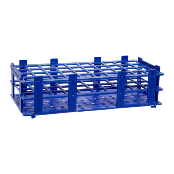 Statywy Plastibrand z PP na probówki o śr. 13-30 mm - k-6128 - statyw-plastibrand-z-pp - 20-mm - 4-x-10 - 40-miejsc - niebieski