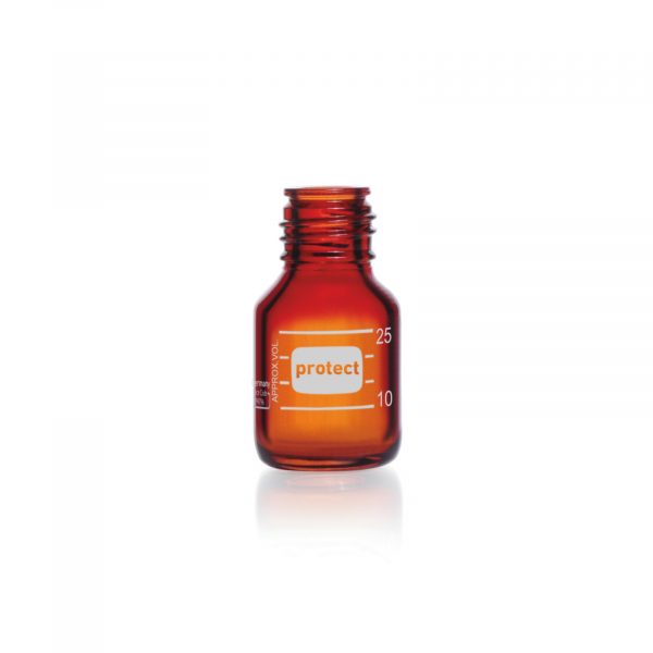 Butelki laboratoryjne Duran® protect - oranżowe - o poj. 25 ml - 10 l