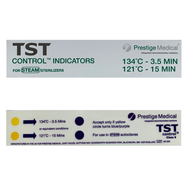 Paski testowe do autoklawu - b-6341 - paski-kontroli-sterylizacji - 121c-134c - para-wodna - 50-szt