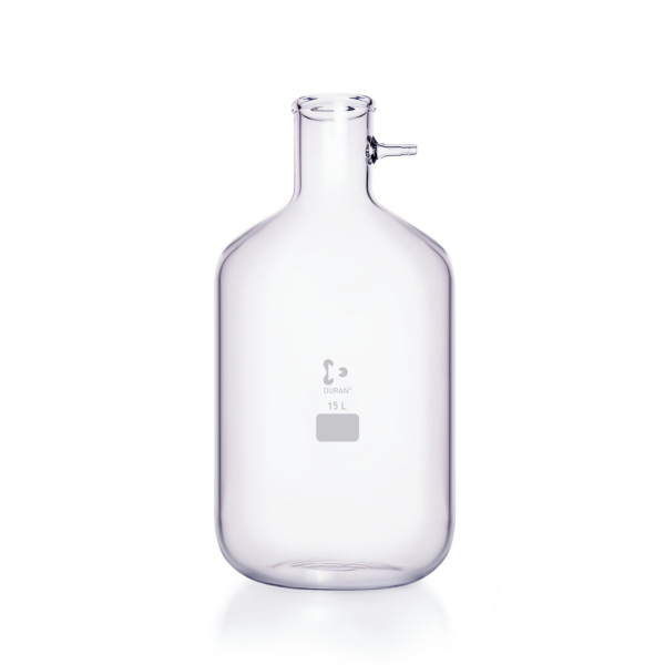 Kolby filtracyjne z króćcem szklanym - cylindryczne - g-2744 - kolba-filtracyjna - cylindryczna - z-oliwka-szklana - 15000-ml - 70-mm - 255-mm - 500-mm