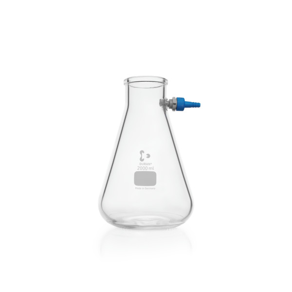 Kolby Erlenmeyera z króćcem typu Keck™ - g-2755 - kolba-filtracyjna - stozkowa - z-kroccem-typu-keck - 2000-ml - 60-mm - 166-mm - 255-mm-2