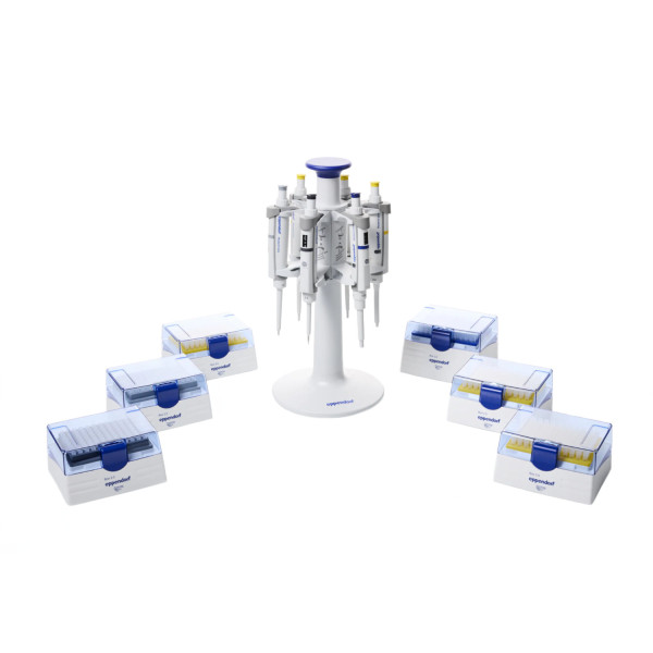 Zestaw 6 pipet Eppendorf Research® Plus ze statywem
