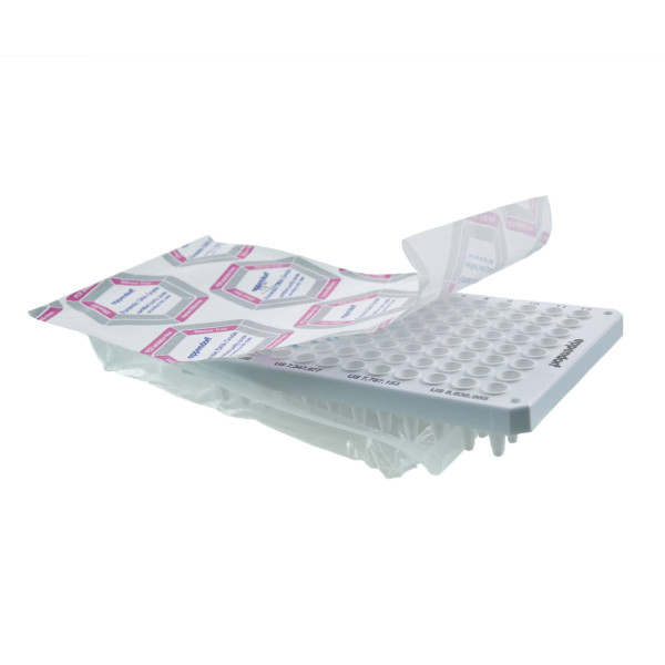 Płytki do PCR twin.tec® real-time - k-9088 - plytki-twin-tec-real-time - 96-dolkow - semi-skirted - standardowy - 250-%c2%b5l - biale - forensic-dna-grade - 0030-129-644 - pak-ind - 10-szt