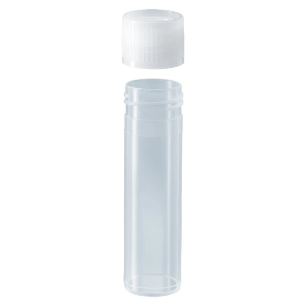Probówki płaskodenne - z zakrętką - poj. 5 ml - 120 ml - j-0334 - probowki-plaskodenne-z-pp - 8-ml - 165-x-57-mm - bezbarwna - niesterylny - worek - 1000-szt - 60-542