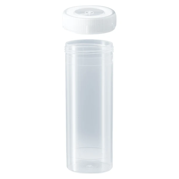 Probówki płaskodenne - z zakrętką - poj. 5 ml - 120 ml - j-0342 - probowki-plaskodenne-z-pp - 120-ml - 42-x-114-mm - bezbarwna - niesterylny - worek - 50-szt - 60-597