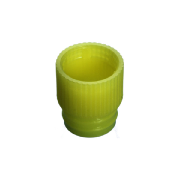 Korki wciskane z LDPE - do probówek o śr. 13 mm - j-0459 - korki-wciskane-z-ldpe - wysokie - zolty - o-sr-13-mm - 65-806-507 - 1000-szt
