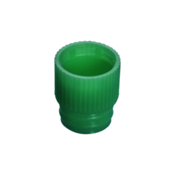 Korki wciskane z LDPE - do probówek o śr. 13 mm - j-0460 - korki-wciskane-z-ldpe - wysokie - zielony - o-sr-13-mm - 65-806-508 - 1000-szt