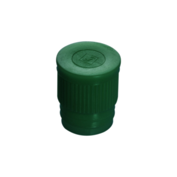 Korki wciskane z LDPE - do probówek o śr. 15,5 mm - 17 mm - j-0476 - korki-wciskane-z-ldpe - wysokie - zielony - sr-155-16-165-168-17-mm - 65-793-515 - 1000-szt