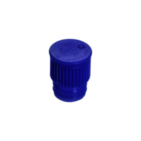 Korki wciskane z LDPE - do probówek o śr. 15,7 mm - j-0488 - korki-wciskane-z-ldpe - wysokie - niebieski - 15-20-ml - 65-803-003 - 1000-szt