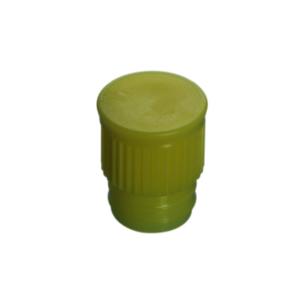 Korki wciskane z LDPE - do probówek o śr. 15,7 mm - j-0491 - korki-wciskane-z-ldpe - wysokie - zolty - 15-20-ml - 65-803-932 - 1000-szt