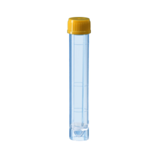 Probówki stożkowodenne - z zakrętką z HDPE - samostojące - poj. 10-15 ml - j-0266 - probowki-wirowkowe-stozkowodenne-z-ps - 10-ml - 16x-97-mm - zolta - sterylny - worek - 100-szt - 60-9921-829