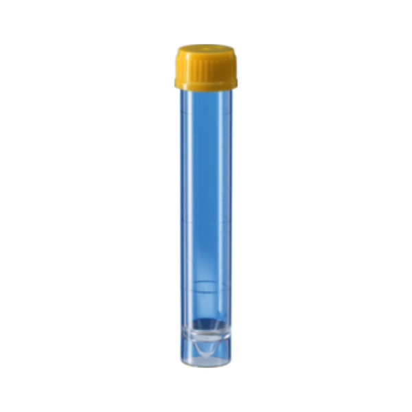 Probówki stożkowodenne - z zakrętką z HDPE - samostojące - poj. 10-15 ml - j-0267 - probowki-wirowkowe-stozkowodenne-z-ps - 10-ml - 16x-97-mm - zolta - niesterylny - worek - 100-szt - 60-9921-830