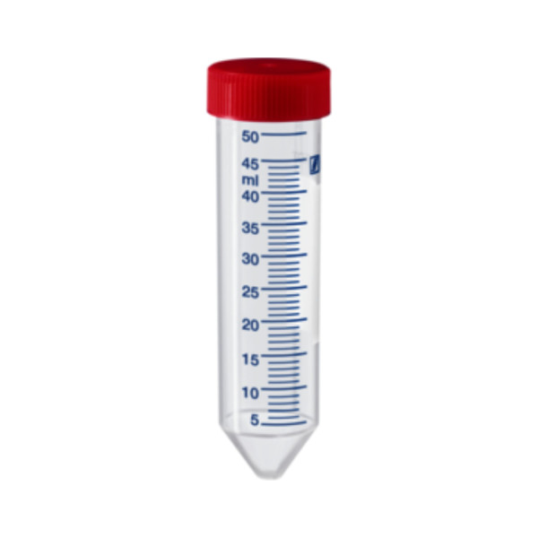Probówki wirówkowe typu Falcon z PP - poj. 15 i 50 ml - j-0312 - probowki-typu-falcon-z-pp - 50-ml - 28-x-114-mm - czerwona - sterylny - worek - 25-szt - 62-547-254