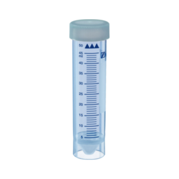 Probówki wirówkowe typu Falcon z PP - samostojące - poj. 50 ml - j-0319 - probowki-typu-falcon-samostojace - 50-ml - 28-x-115-mm - bezbarwna - sterylny - worek - 62-559-010 - 25-szt