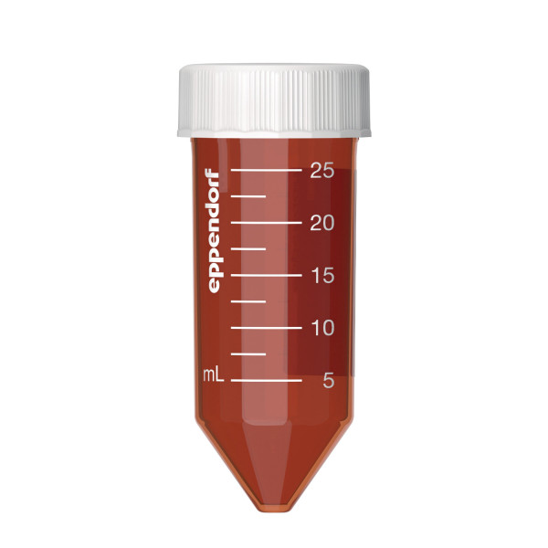 Probówki Eppendorf Conical Tubes® - 25 ml - z zakrętką - k-0738 - probowki-wirowkowe-eppendorf - zakretka-plastikowa - bursztynowe - 25-ml - sterylny - 0030-122-445 - 8-x-25-szt - 200-szt