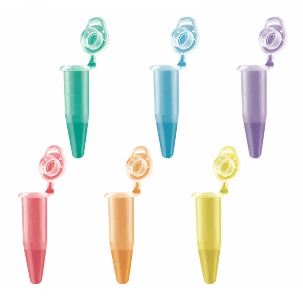 Probówki Multiply® Pro do PCR - z zatyczkami - poj. 0,5 ml - j-1012 - probowki-do-pcr - 05-ml - 79-x-309-mm - mix-kolorow - pcr-performance-tested - 3000-szt - 72-735-992