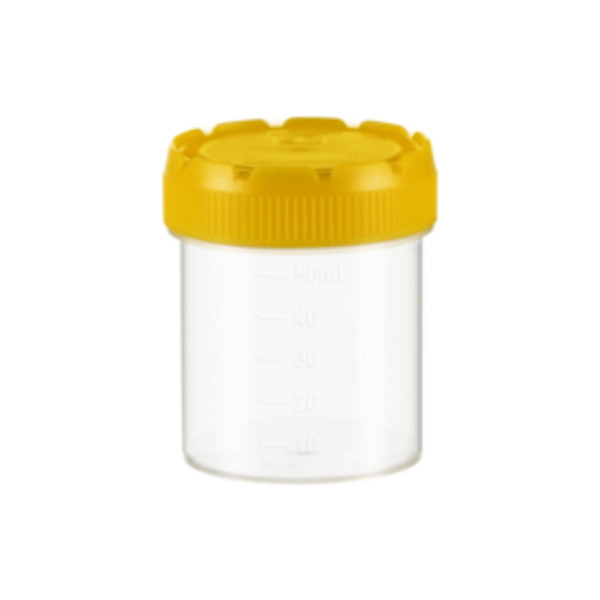 Pojemniki z PP na pr&oacute;bki - z zakrętką z HDPE - poj. 70 ml