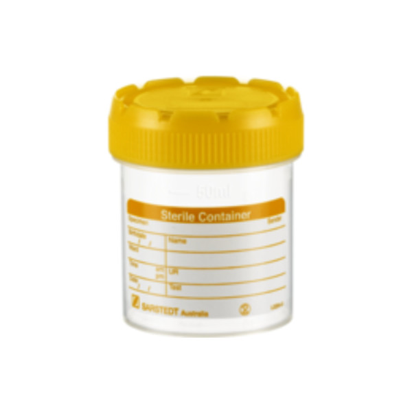 Pojemniki z PP na pr&oacute;bki - z zakrętką z HDPE - poj. 70 ml - j-0763 - pojemniki-z-pp-na-probki-ze-skala-i-etykieta - 70-ml - 44-x-55-mm - z-nakrecona-zakretka - sterylny - 200-szt - 75-9922-721