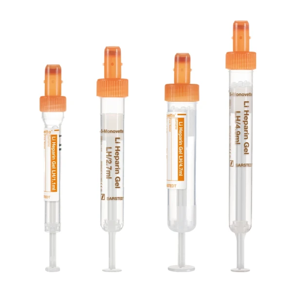 Probówko-strzykawki S-Monovette® Li-Heparin Gel