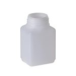 Butelki czworokątne z HDPE - bez zakrętki - gwint RD40 - l-0712 - butelka-czworokatna-z-hdpe-bez-zakretki - 125-ml - 40-mm - 437-x-561-mm - 875-mm
