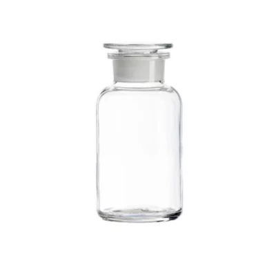 Butelki szklane ze szlifem i korkiem - z szeroką zaokrągloną szyją - bezbarwne - poj. 50 ml - 2 l