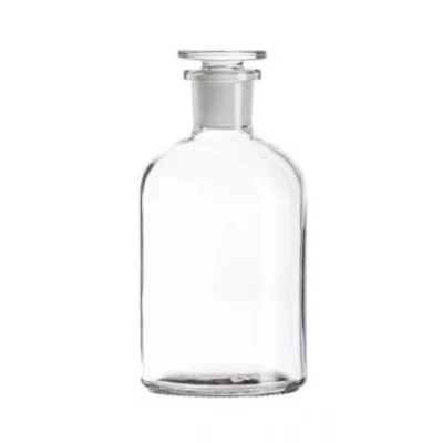Butelki szklane ze szlifem i korkiem - z wąską zaokrągloną szyją - bezbarwne - poj. 50 ml - 2 l