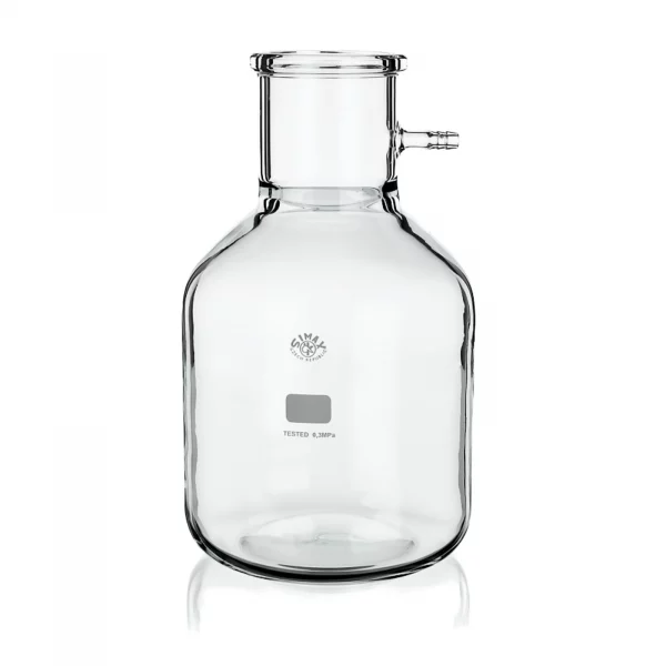 Kolby filtracyjne ze szkła Simax cylindryczne z króćcem szklanym poj. 3000 20000 ml
