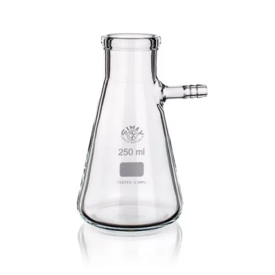 Kolby filtracyjne ze szkła Simax - stożkowe - z króćcem szklanym - poj. 100 - 2000 ml