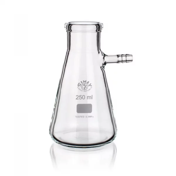 Kolby filtracyjne ze szkła Simax stożkowe z króćcem szklanym poj. 100 2000 ml