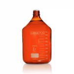 Butelki laboratoryjne Duran PURE - bez zakrętki - oranżowe - g-2482 - butelka-laboratoryjna-duran-pure - bez-zakretki - 5000-ml - 182-x-330-mm - gl45-2