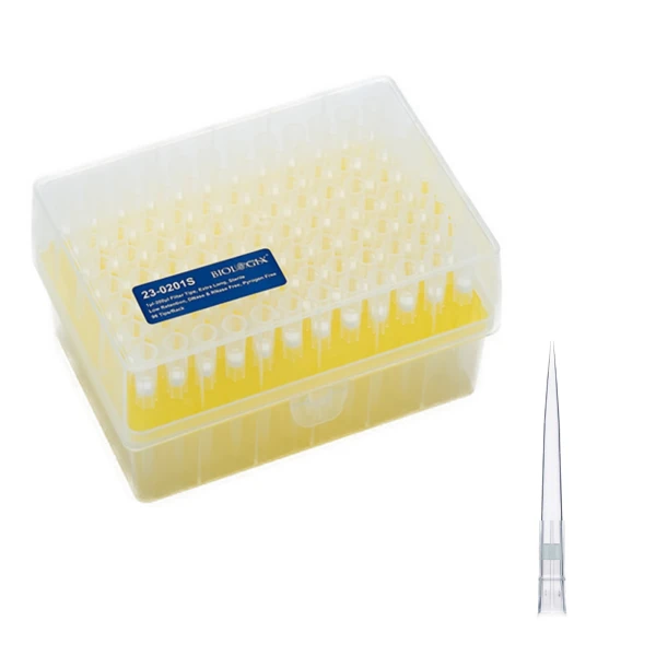 Końcówki do pipet z filtrem - niskoretencyjne - b-4279 - koncowki-do-pipet-z-fltrem-low-retention-extra-dlugie-w-pudelku - 200-%ce%bcl - sterylny - 10-x-96-szt - 960-szt