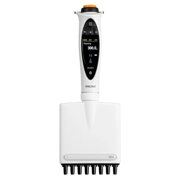 Pipety elektroniczne 8-kanałowe Picus® 2 - k-0543 - pipeta-elektroniczna-picus-2 - 8-kanalowa - 10-300-%c2%b5l - 020-%c2%b5l - pomaranczowy - lh-747361