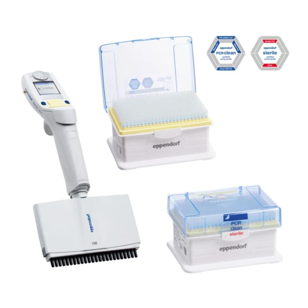 Starter Set Eppendorf Xplorer® plus - k-2011 - starter-set-eppendorf-xplorer-plus - 5-100-%c2%b5l - 24-kanalowa - jasnozolty - 5x-ep-dualfilter-t-i-p-s-pcr - pcr-clean-i-sterylne - 50-x-384-szt - 4861-000-953