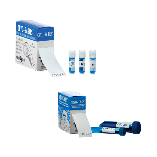 Naklejki Cryo-Babies® i Cryo-Tags® na rolce - prostokątne