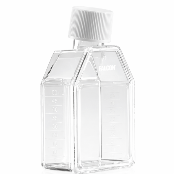 Butelki do hodowli komórkowych Falcon - c-8585 - butelki-do-hodowli-komorkowych-corning-falcon - zakretka-plug-seal - skosna - 25-cm%c2%b2 - 70-ml - sterylny - 10-x-20-szt - 200-szt - 353009