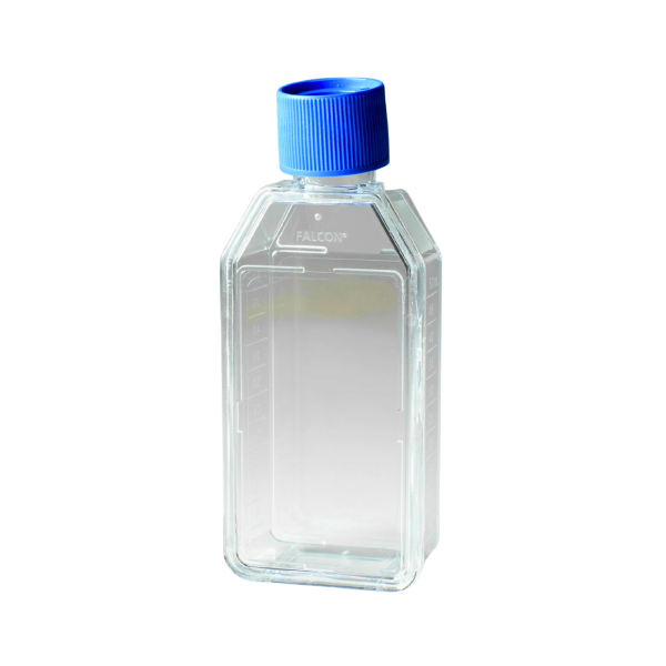 Butelki do hodowli komórkowych Falcon TC-treated - c-8597 - butelki-do-hodowli-komorkowych-corning-falcon-tc-treated - zakretka-z-wentylacja - skosna - 25-cm%c2%b2 - 50-ml - sterylny - 5-x-20-szt - 100-szt - 353108