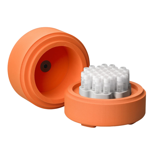 Pojemniki do zamrażania CoolCell® FTS30 - c-8646 - pojemnik-do-zamrazania-corning-coolcell-fts30 - probowki-o-poj-1-ml-lub-2-ml - 30 - pomaranczowy - 432007