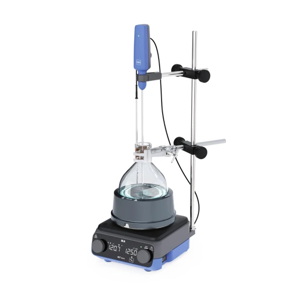 Mieszadło magnetyczne z grzaniem RCT basic Synthesis Solution - k-1016 - rct-basic-synthesis-solution-500 - z-grzaniem - 50-1500-obr-min - 310c-2 - aluminiowa - z-czujnikami-temp-pt-1000-60-i-pt-wireless-uchwytami-h-38-i-h-80-usb-wd-dongle-rct-podstawa-kolby-500-ml-h-135-30 - 0010016483
