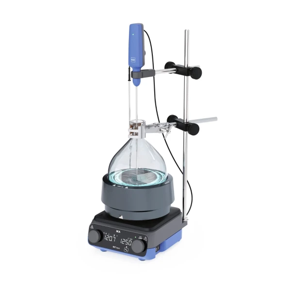 Mieszadło magnetyczne z grzaniem RCT basic Synthesis Solution - k-1017 - rct-basic-synthesis-solution-1000 - z-grzaniem - 50-1500-obr-min - 310c-2 - aluminiowa - z-czujnikami-temp-pt-1000-60-i-pt-wireless-uchwytami-h-38-i-h-80-usb-wd-dongle-rct-podstawa-kolby-1000-ml-h-135-40 - 0010016478