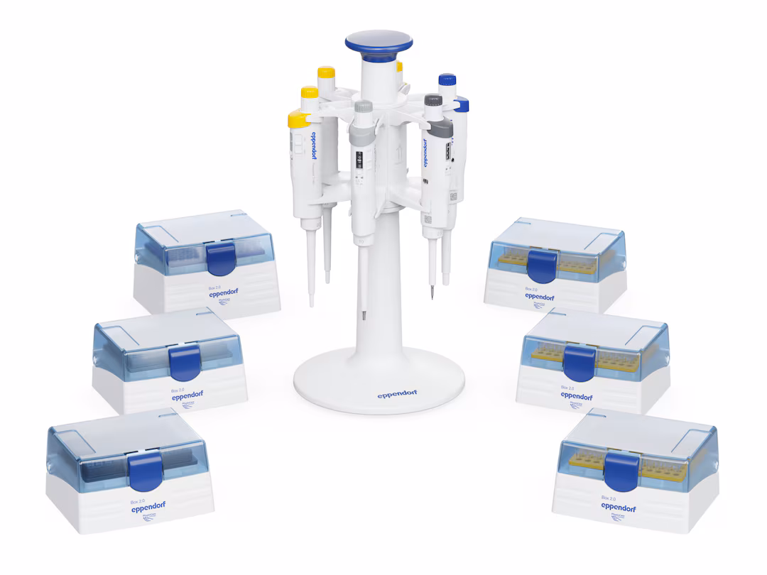 Zestawy 6 pipet Eppendorf Research® 3 neo ze statywem