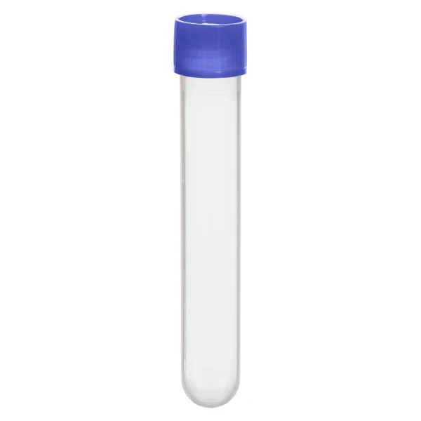 Probówki okrągłodenne z PP - z zakrętka z HDPE - poj. 4,5 ml - 13 ml - j-0210 - probowki-okraglodenne-z-pp - 13-ml - 165-x-101-mm - niebieski - sterylny - worek - 500-szt - 60-540-052