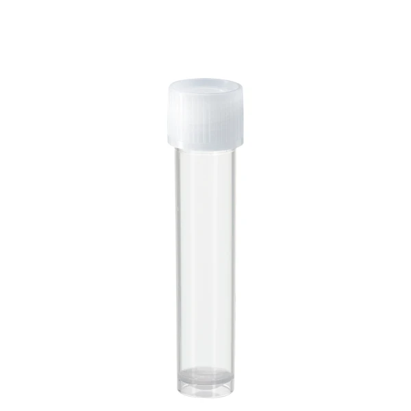 Probówki okrągłodenne z PP - z zakrętką z HDPE - samostojące - poj. 10 ml - 13 ml - j-0222 - probowki-okraglodenne-z-pp - 10-ml - 16-x-79-mm - bezbarwny - sterylny - worek - 100-szt - 60-551-001