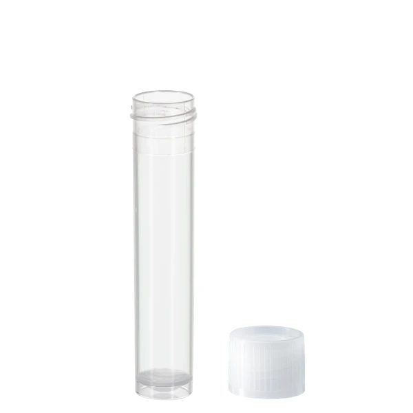 Probówki okrągłodenne z PP - z zakrętką z HDPE - samostojące - poj. 10 ml - 13 ml - j-0223 - probowki-okraglodenne-z-pp - 10-ml - 16-x-79-mm - bezbarwny - niesterylny - worek - 1000-szt - 60-551