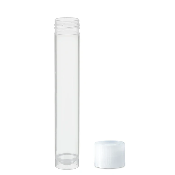 Probówki okrągłodenne z PP - z zakrętką z HDPE - samostojące - poj. 10 ml - 13 ml - j-0225 - probowki-okraglodenne-z-pp - 13-ml - 165-x-101-mm - bezbarwny - niesterylny - worek - 1000-szt - 60-541-685